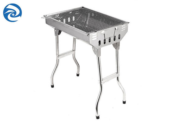 ステンレス鋼の屋外の木炭グリル73x33x71cmの携帯用折りたたみ