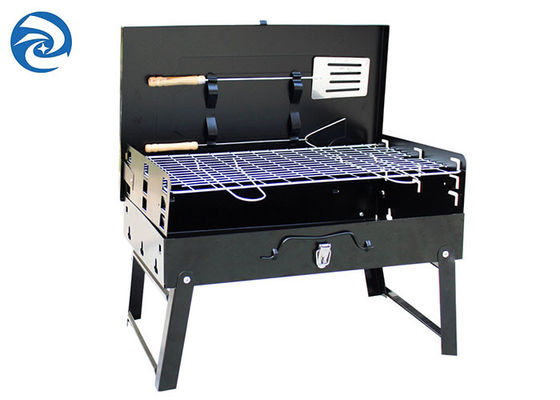 屋外の折りたたみBBQのグリル