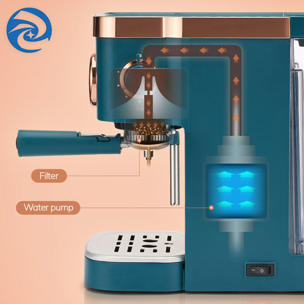 ミルクFrotherが付いている家のための半自動家のコーヒー機械小さいイタリア語1050W