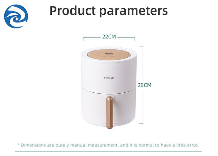 800W 2.5Lの多機能のあたりのスマートな家の空気フライ鍋2.6qt