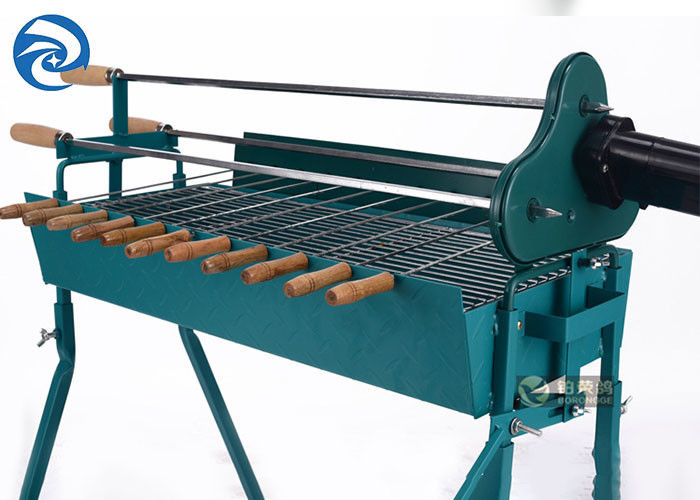 屋外の携帯用折りたたみBBQは110×34cmx81cm肉焼串を焼く
