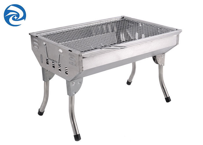 ステンレス鋼の屋外の木炭グリル73x33x71cmの携帯用折りたたみ